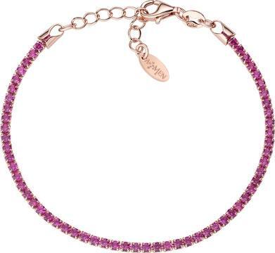 AMEN---Bracciale-Tennis-Rosè-Zirconi-Fucsia