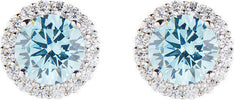 AMEN---Orecchini-Diamond-con-Zircone-tondo-Acquamarina