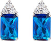 AMEN---Orecchini-Princess-con-Zirconi-Blu-e-Bianchi