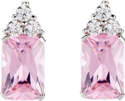 AMEN---Orecchini-Princess-con-Zirconi-Rosa-e-Bianchi