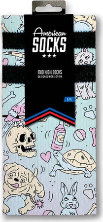 American Socks Pet Revolution Calzini Uomo Multicolore Calzettoni Urban Fashion Colorati Mid Hight Moda/Uomo/Abbigliamento/Calzini e calze/Calzini/Calzettoni Snotshop - Roma, Commerciovirtuoso.it