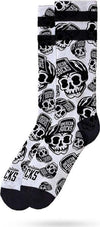 American Socks Skater Skull Calzini Uomo Bianchi e Neri teschi Calzettoni Urban Fashion Mid Hight Moda/Uomo/Abbigliamento/Calzini e calze/Calzini/Calzettoni Snotshop - Roma, Commerciovirtuoso.it