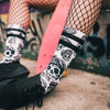 American Socks Skater Skull Calzini Uomo Bianchi e Neri teschi Calzettoni Urban Fashion Mid Hight Moda/Uomo/Abbigliamento/Calzini e calze/Calzini/Calzettoni Snotshop - Roma, Commerciovirtuoso.it