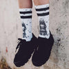 American Socks Wisemonkeys Calzini Uomo Bianchi e Neri Calzettoni Urban Fashion Mid Hight Scheletri Moda/Uomo/Abbigliamento/Calzini e calze/Calzini/Calzettoni Snotshop - Roma, Commerciovirtuoso.it