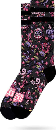 American Socks Yokai Calzini MID HIGH Neri Rosa Multicolor Calzettoni Uomo Skateboard Moda/Uomo/Abbigliamento/Calzini e calze/Calzini/Calzettoni Snotshop - Roma, Commerciovirtuoso.it