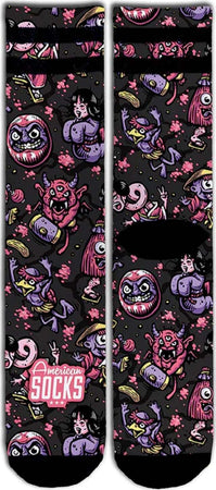 American Socks Yokai Calzini MID HIGH Neri Rosa Multicolor Calzettoni Uomo Skateboard Moda/Uomo/Abbigliamento/Calzini e calze/Calzini/Calzettoni Snotshop - Roma, Commerciovirtuoso.it