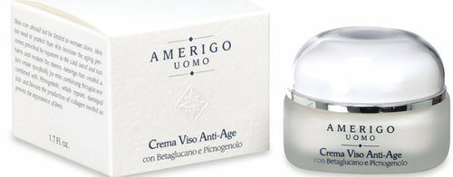Amerigo Crema Viso Uomo Anti Age Amerigo Uomo con Betaglucano e Picnogenolo 50ml Crema viso Uomo Tiziana non solo gioielli - Civitanova Marche, Commerciovirtuoso.it