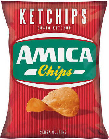 Amica Chips 28x Pacchetti La Patatina Senza Glutine Gusto Ketchup Ketchips 25 Gr Confezione Da 28 Pz Alimentari e cura della casa/Snack dolci e salati/Gallette chips e cracker di riso/Chips Franco Pausa Caffè - Albano Laziale, Commerciovirtuoso.it