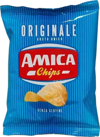 Amica Chips 28x Patatine Amica Chips Originale La Patatina Senza Glutine Gusto Originale Classica Amica Chips 25 Gr Confezione Da 28 Pezzi Alimentari e cura della casa/Snack dolci e salati/Gallette chips e cracker di riso/Chips Franco Pausa Caffè - Albano Laziale, Commerciovirtuoso.it