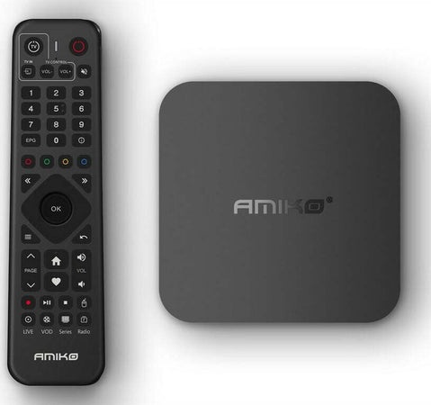 Amiko-A9-GREEN+-4K-OTT-H.265-2/16GB-Quad-Core-Android-11-Wifi-Dual-Band-Bluetooth