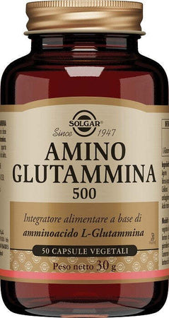 AMINO-GLUTAMMINA-500-integratore-alimentare-50-capsule-vegetali-Solgar
