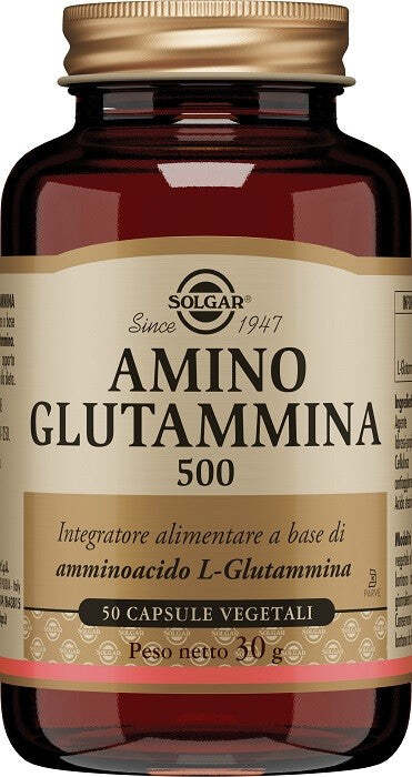 AMINO-GLUTAMMINA-500-integratore-alimentare-50-capsule-vegetali-Solgar