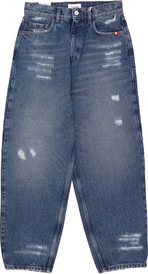 AMISH-Jeans-Donna-W-Baggy-Denim-Ripped-Denim-da-donna