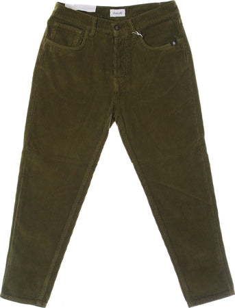 AMISH-Pantalone-Lungo-Uomo-Jeremiah-600/r-Pxt-Tinto-Army-Green-da-uomo