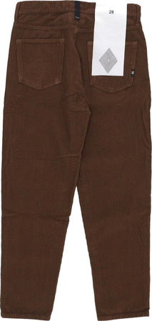 AMISH-Pantalone-Lungo-Uomo-Jeremiah-Corduroy-Tinto-Brown-da-uomo