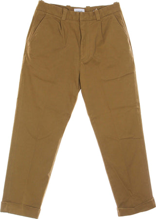 AMISH-Pantalone-Lungo-Uomo-Nick-Gabardine-Brownie-da-uomo
