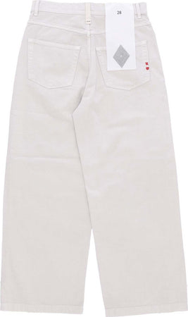 AMISH-Pantalone-Lungo-Uomo-Wide-Jeans-Bull-Sw-Ecru-da-uomo