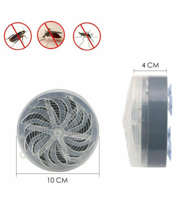 Ammazza Zanzare A Carica Solare Luce Blu Da Muro Luce Casa Anti Insetti Ventose