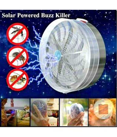 Ammazza Zanzare A Carica Solare Luce Blu Da Muro Luce Casa Anti Insetti Ventose