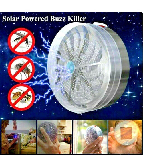 Ammazza Zanzare A Carica Solare Luce Blu Da Muro Luce Casa Anti Insetti Ventose