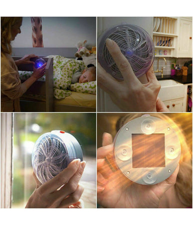 Ammazza Zanzare A Carica Solare Luce Blu Da Muro Luce Casa Anti Insetti Ventose