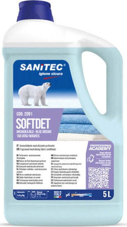 Ammorbidente Softdet Orchidea blu - 5 Lt - Sanitec Casa e cucina/Detergenti e prodotti per la pulizia/Detergenti per la casa/Detergenti multiuso Eurocartuccia - Pavullo, Commerciovirtuoso.it