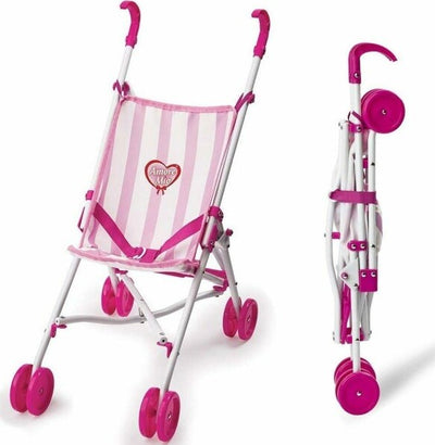 Amore-Mio-Passeggino-Bambole-Giocattolo-Bambine-Carrozzino-Bambolotto-Pieghevole