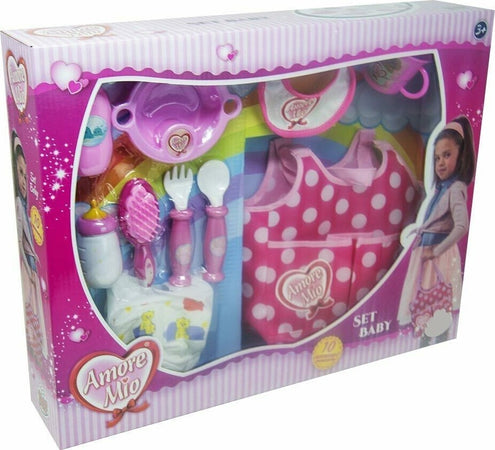 Amore Mio Set Baby Con Borsa Pannolino E Accessori Pappa Per Bambola Bambolotto Giocattoli e infanzia > Giocattoli e Modellismo > Giochi per Bambini Trade Shop italia - Napoli, Commerciovirtuoso.it