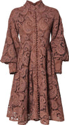 AMOSA-|-Abito-in-pizzo-fantasia-cashmere