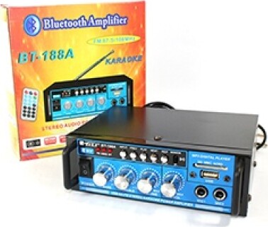 AMPLIFICATORE AUDIO 12V 220V USB SD 2 MICROFONI MP3 FM CASA AUTO KARAOKE BT188A  Trade Shop italia - Napoli, Commerciovirtuoso.it