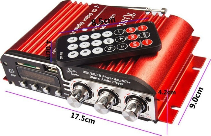 Amplificatore Audio 12v Fm Usb Mp3 100w 4 Canali 85db Stereo Telecomando Ma500 Elettronica/Elettronica per veicoli/Elettronica per auto/Sistemi audio/Amplificatori/Amplificatori stereo Trade Shop italia - Napoli, Commerciovirtuoso.it