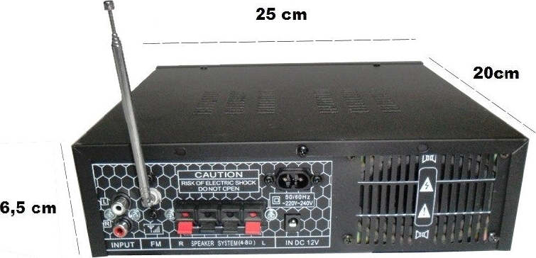 AMPLIFICATORE AUDIO 12V PER STEREO MICROFONI KARAOKE USB SD MP3 INGRESSI RCA  Trade Shop italia - Napoli, Commerciovirtuoso.it