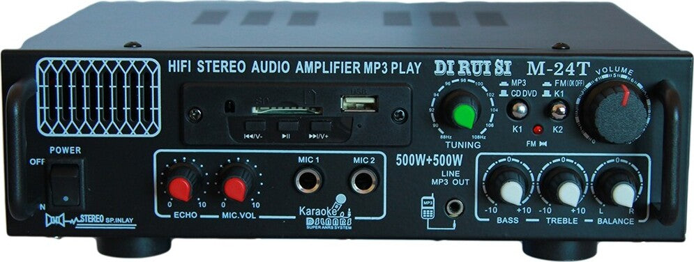 AMPLIFICATORE AUDIO 12V PER STEREO MICROFONI KARAOKE USB SD MP3 INGRESSI RCA  Trade Shop italia - Napoli, Commerciovirtuoso.it