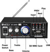 Amplificatore Audio Bluetooth 2 Canali Stereo Usb Sd Radio Speaker Telecomando Elettronica e telefonia > Accessori Audio e Video > Amplificatori Trade Shop italia - Napoli, Commerciovirtuoso.it