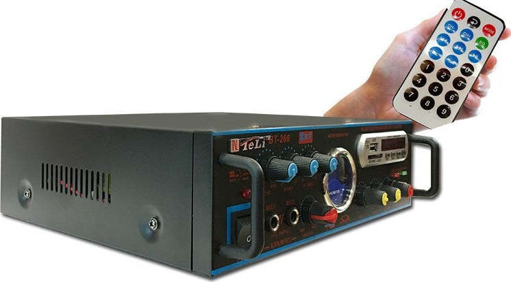 Amplificatore Audio Karaoke Bluetooth Usb Sd Radio Fm Speaker Telecomando Q-t111 Strumenti Musicali/Sonorizzazione e palcoscenico/Amplificatori di potenza Trade Shop italia - Napoli, Commerciovirtuoso.it