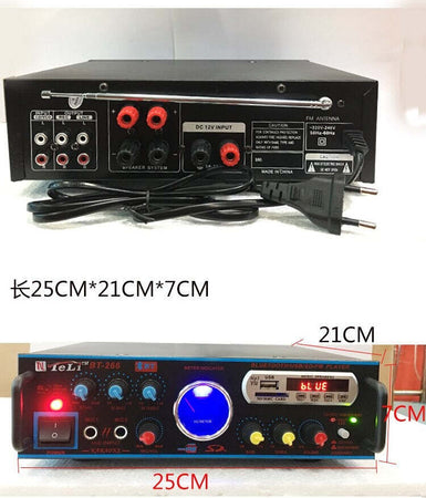 Amplificatore Audio Karaoke Bluetooth Usb Sd Radio Fm Speaker Telecomando Q-t111 Strumenti Musicali/Sonorizzazione e palcoscenico/Amplificatori di potenza Trade Shop italia - Napoli, Commerciovirtuoso.it