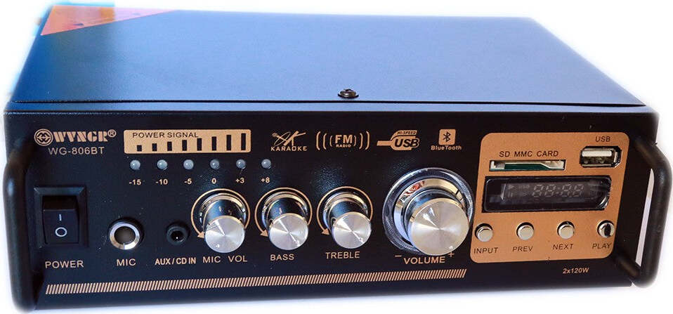 Amplificatore Audio Stereo 2 Canali Bluetooth Microfono Usb Sd Mp3 Karaoke 806bt Elettronica/Elettronica per veicoli/Elettronica per auto/Sistemi audio/Amplificatori/Amplificatori stereo Trade Shop italia - Napoli, Commerciovirtuoso.it