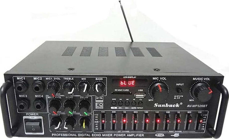 Amplificatore Q-gf999 Professionale Audio 2x150w Karaoke Fm Bluetooth 5.1 Mp3 Usb Strumenti Musicali/Sonorizzazione e palcoscenico/Amplificatori di potenza Trade Shop italia - Napoli, Commerciovirtuoso.it