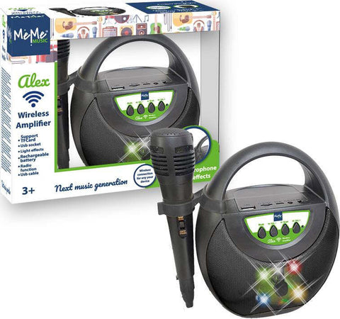 Amplificatore-Wireless-e-Microfono-Alex-I'Next