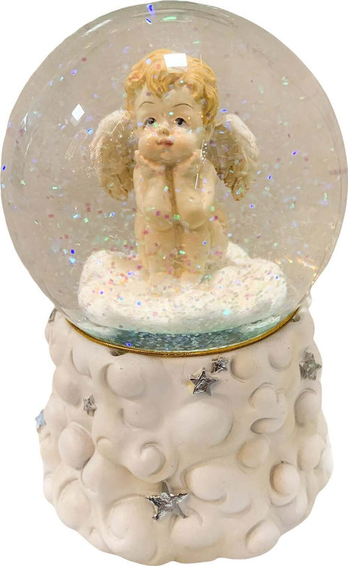 Ampolla con Angioletto in vetro decorazione natalizia con suoni e luci Casa e cucina/Decorazioni per interni/Addobbi e decorazioni per ricorrenze/Decorazioni natalizie/Neve artificiale MagiediNatale.it - Altamura, Commerciovirtuoso.it