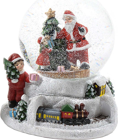 Ampolla con Babbo Natale e albero in vetro decorazione natalizia con carillon Casa e cucina/Decorazioni per interni/Addobbi e decorazioni per ricorrenze/Decorazioni natalizie/Neve artificiale MagiediNatale.it - Altamura, Commerciovirtuoso.it