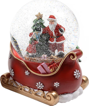 Ampolla con Babbo Natale e albero in vetro decorazione natalizia con carillon Casa e cucina/Decorazioni per interni/Addobbi e decorazioni per ricorrenze/Decorazioni natalizie/Neve artificiale MagiediNatale.it - Altamura, Commerciovirtuoso.it