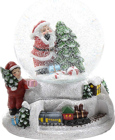 Ampolla con Babbo Natale e albero in vetro decorazione natalizia con carillon Casa e cucina/Decorazioni per interni/Addobbi e decorazioni per ricorrenze/Decorazioni natalizie/Neve artificiale MagiediNatale.it - Altamura, Commerciovirtuoso.it