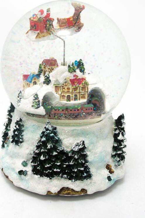 Ampolla con Babbo Natale in vetro decorazione natalizia con carillon Casa e cucina/Decorazioni per interni/Addobbi e decorazioni per ricorrenze/Decorazioni natalizie/Neve artificiale MagiediNatale.it - Altamura, Commerciovirtuoso.it