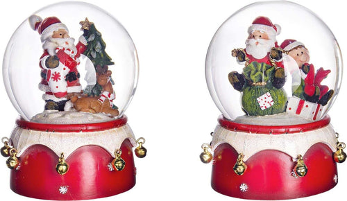 Ampolla con Babbo Natale in vetro decorazione natalizia con carillon Casa e cucina/Decorazioni per interni/Addobbi e decorazioni per ricorrenze/Decorazioni natalizie/Neve artificiale MagiediNatale.it - Altamura, Commerciovirtuoso.it