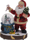 Ampolla con babbo natale, palla di neve natalizia h 30 cm con carillon e Led Casa e cucina/Decorazioni per interni/Addobbi e decorazioni per ricorrenze/Decorazioni natalizie/Neve artificiale MagiediNatale.it - Altamura, Commerciovirtuoso.it