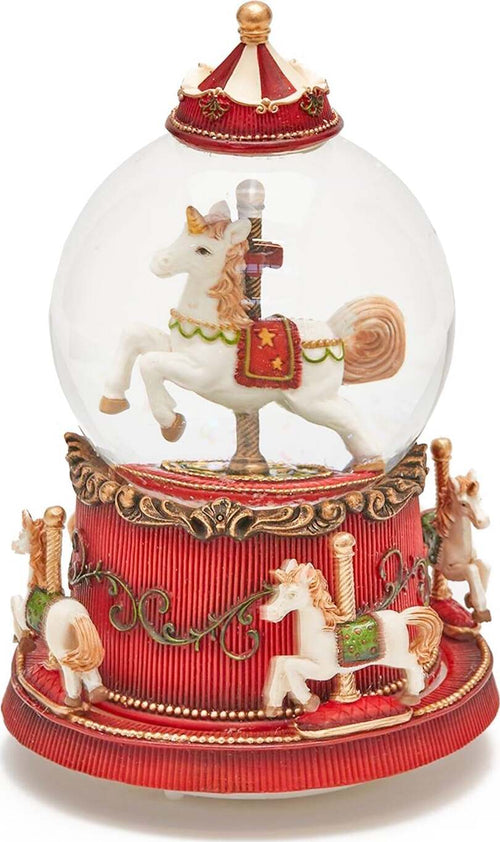 Ampolla con Carosello, palla di neve natalizia h 19 cm con carillon e Led Casa e cucina/Decorazioni per interni/Addobbi e decorazioni per ricorrenze/Decorazioni natalizie/Neve artificiale MagiediNatale.it - Altamura, Commerciovirtuoso.it