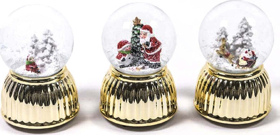 Ampolla con neve e luci in movimento h 13,5 x Ø 9 cm con carillon e Led Casa e cucina/Decorazioni per interni/Addobbi e decorazioni per ricorrenze/Decorazioni natalizie/Neve artificiale MagiediNatale.it - Altamura, Commerciovirtuoso.it