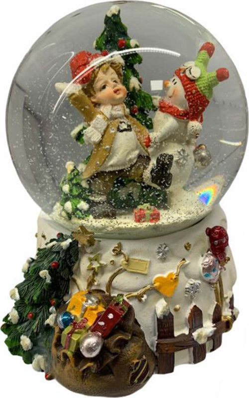 Ampolla con pupazzo di neve in vetro decorazione natalizia con carillon Casa e cucina/Decorazioni per interni/Addobbi e decorazioni per ricorrenze/Decorazioni natalizie/Neve artificiale MagiediNatale.it - Altamura, Commerciovirtuoso.it