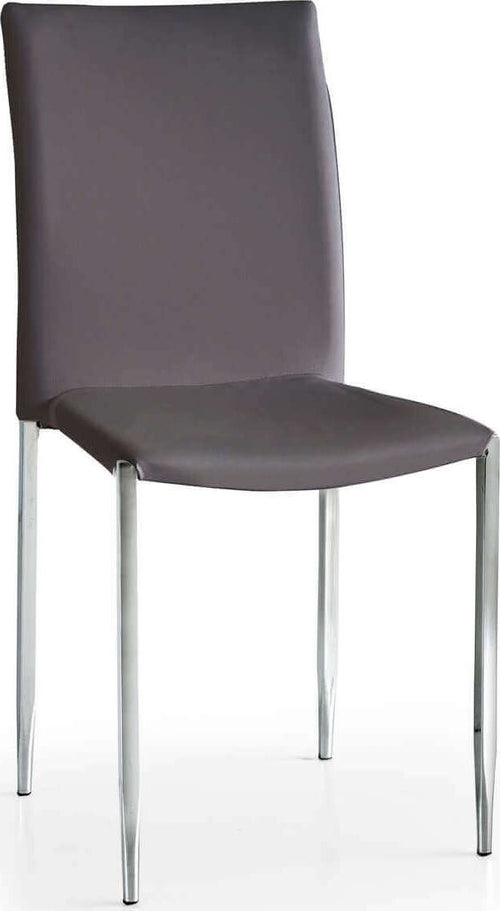 AMY---sedia-moderna-in-ecopelle-Grigio-Milani-Home